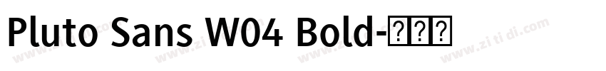 Pluto Sans W04 Bold字体转换